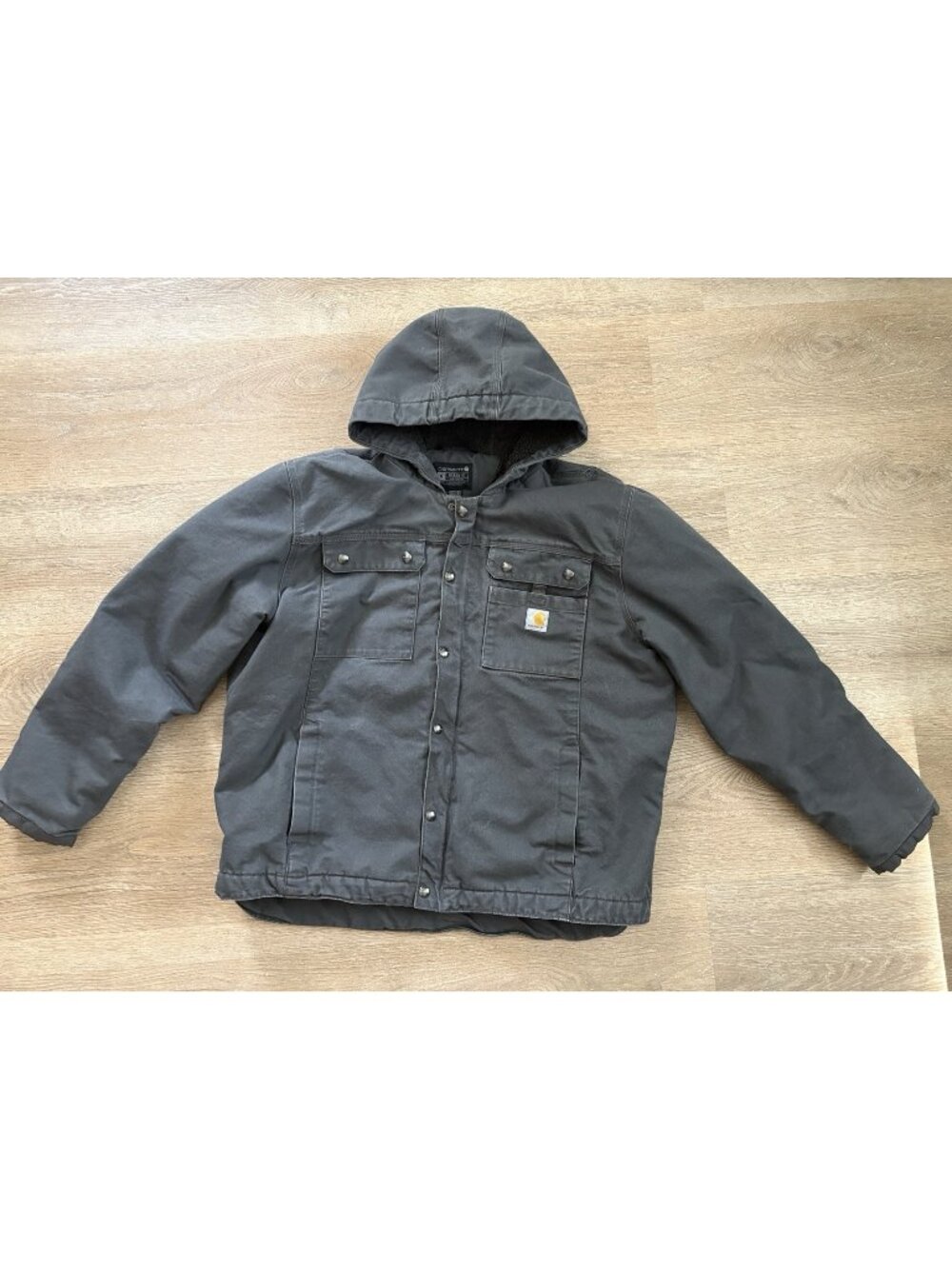 Carhartt Heavyweight Sherpa-Lined Utility Jacket Gray XL Relaxed Fit